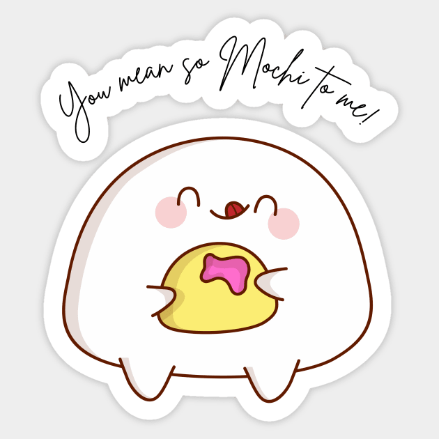 You Mean So Mochi To Me Valentines Day Love Sticker by NostalgiaUltra